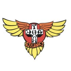 Dogtown Wings 70s Sticker – Yellow